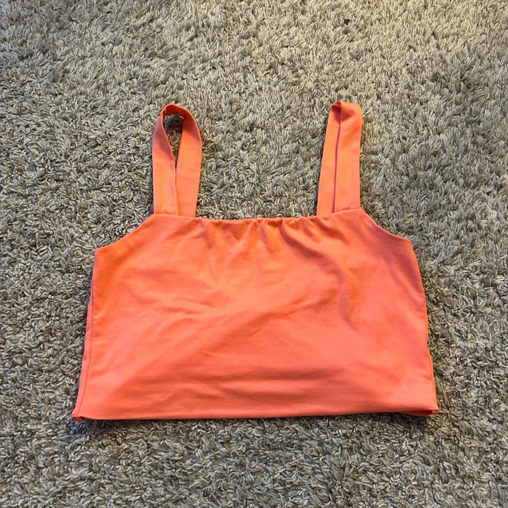 coral pink/orange tank top